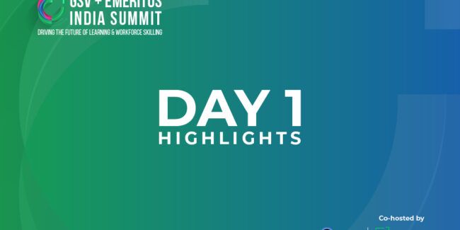 Top 7 Things We Learnt on Day 1 of the GSV Emeritus India Summit | Upskilling | Emeritus India Top 7 Things We Learnt on Day 1 of the GSV Emeritus India Summit | Upskilling | Emeritus India